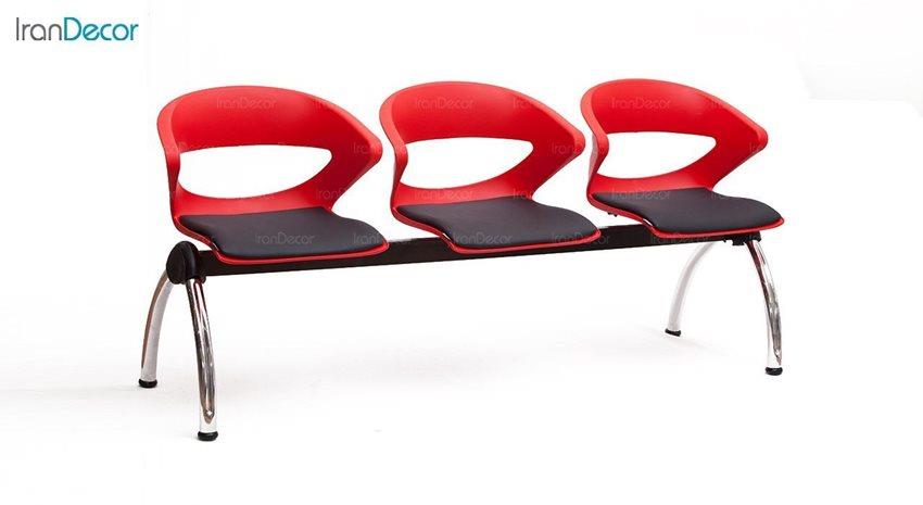 صندلی انتظار سه نفره تشک دار نظری مدل کیکا کد P853